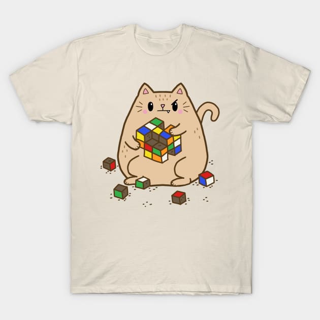 Cheater Cat solves a Puzzle T-Shirt by voidea